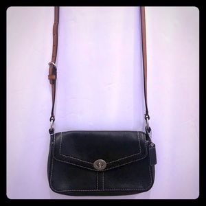 Coach Signature Pebbled Leather Crossbody F10888